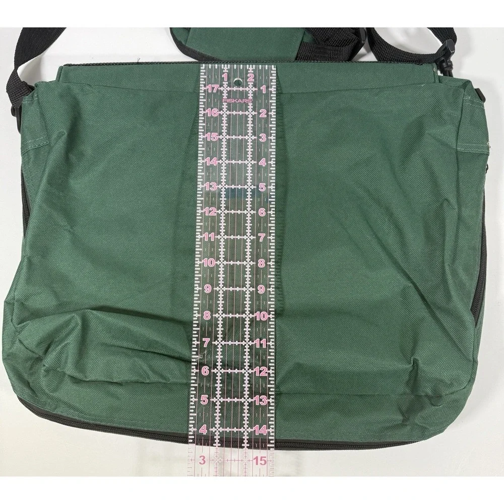 Unbranded Messenger Bag Unisex Large Green Tactical Patch Panel Utility Laptop